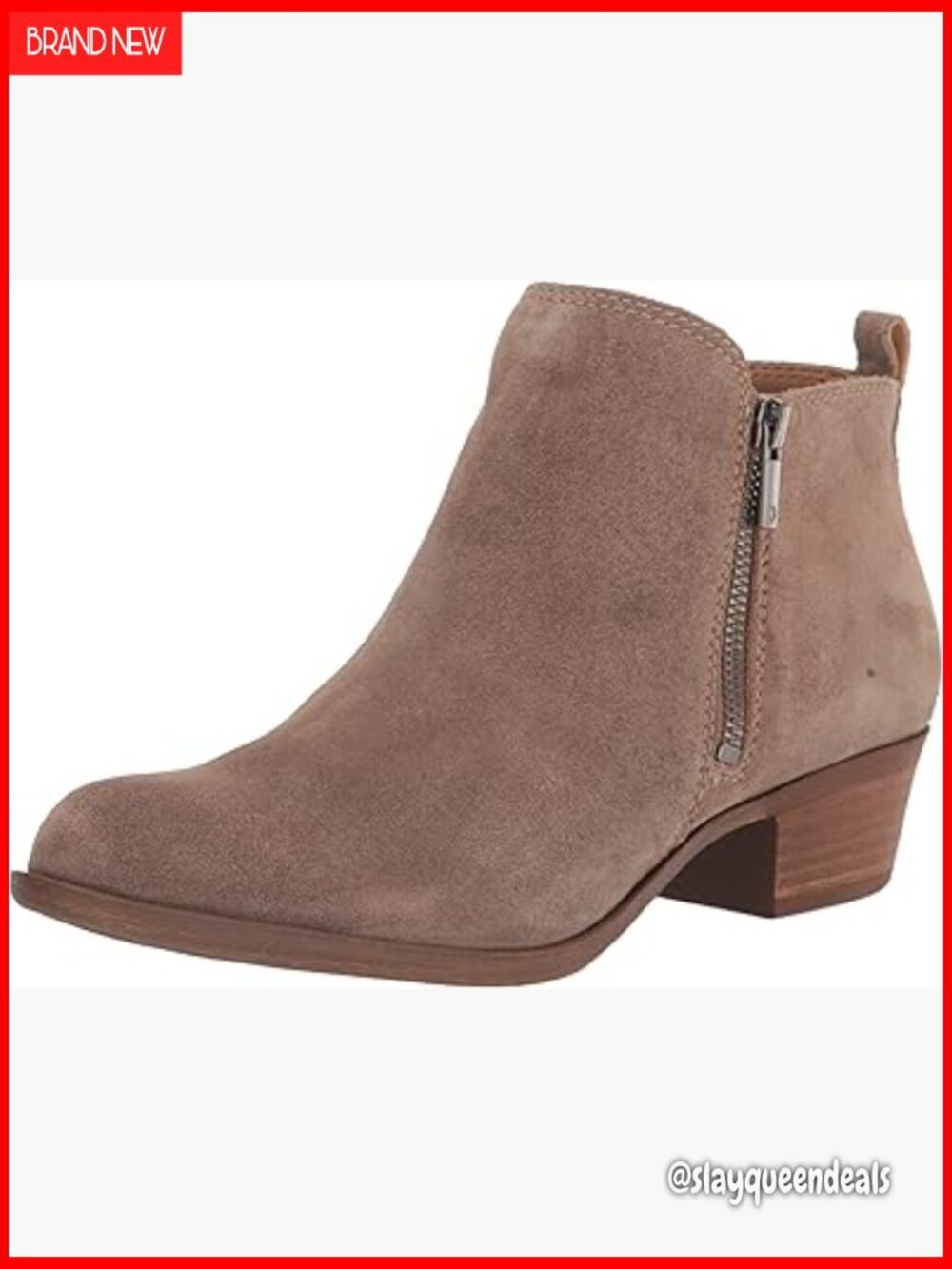 Women's Ankle Booties with Side Zips and 1.5 Inch Heel